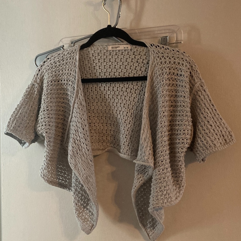 Y2K vintage crop cardigan